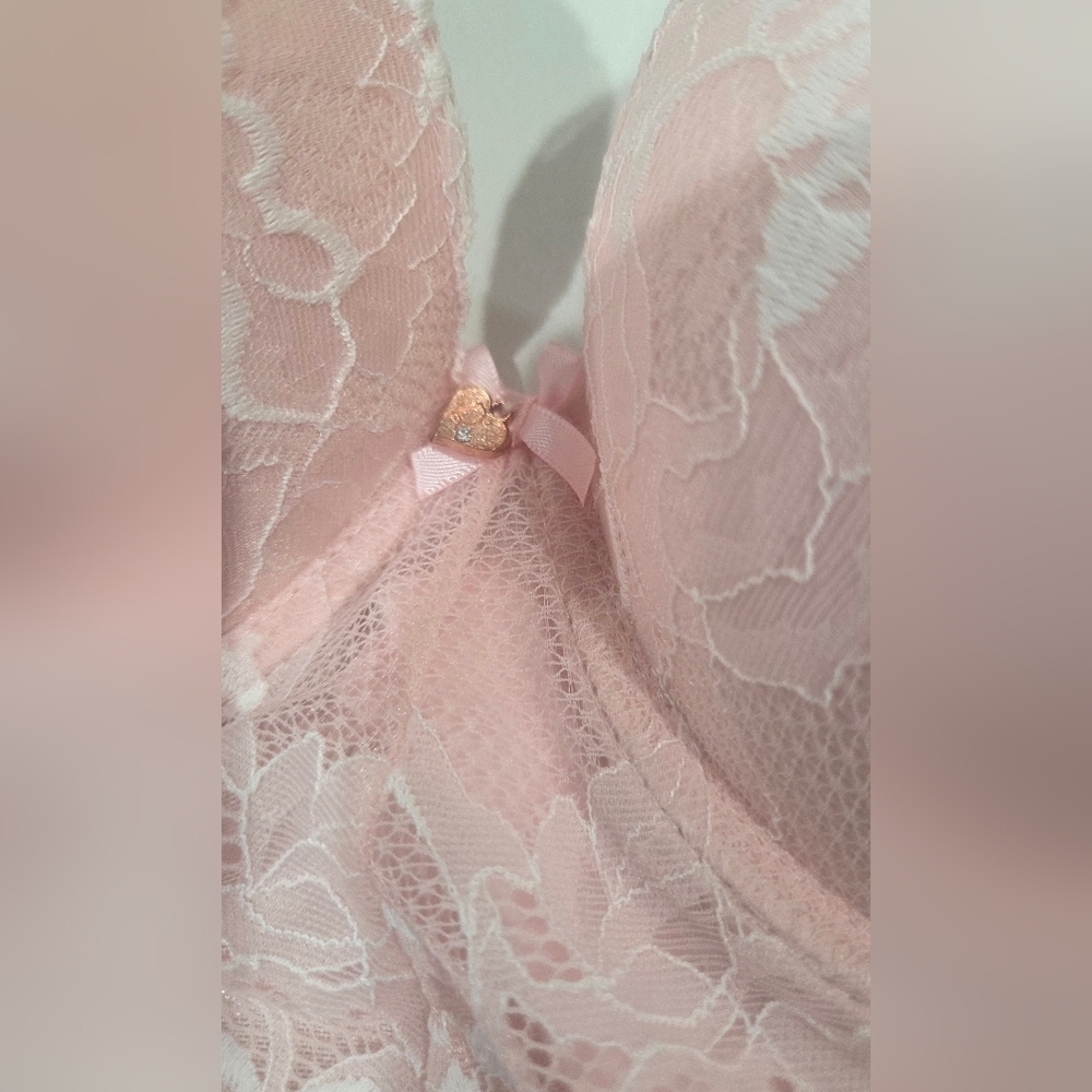 Chic Light Pink Lace Chemise Rachel Xl. - Picture 7 of 8